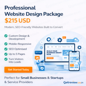 Website Design Package – $215 USD
